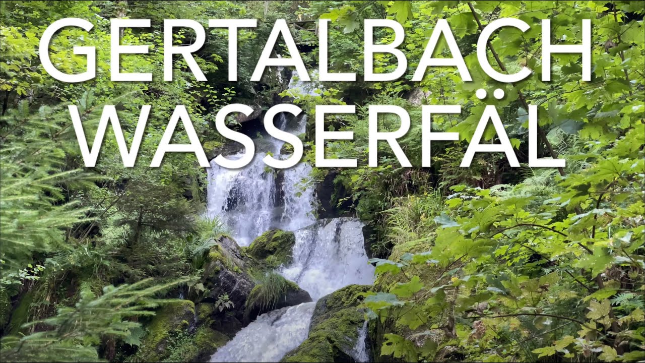 Gertelbach Waterfall, Black Forest, Germany (4K)