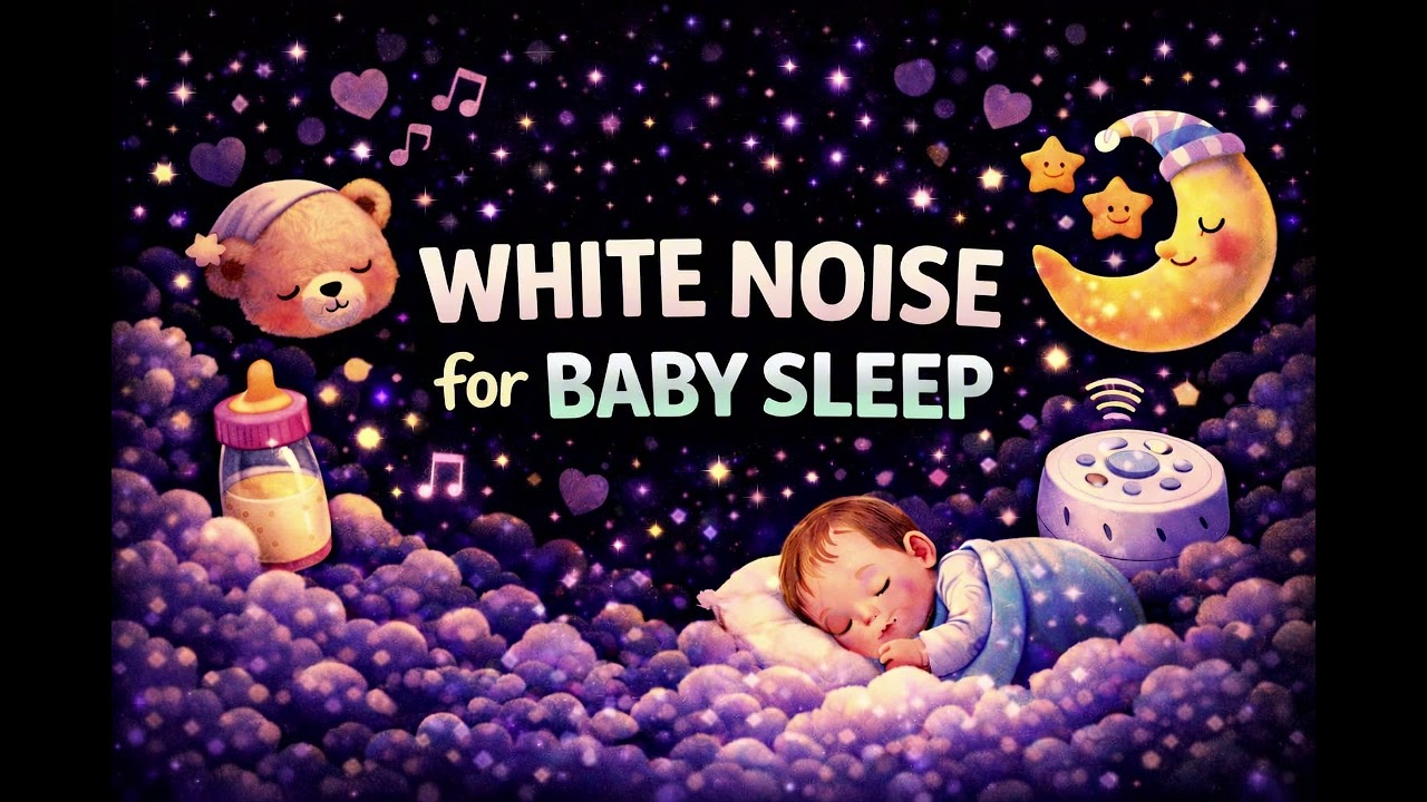 Hair Dryer White Noise for Babies | Deep Sleep, Calm & Gas Relief (5 Hours)