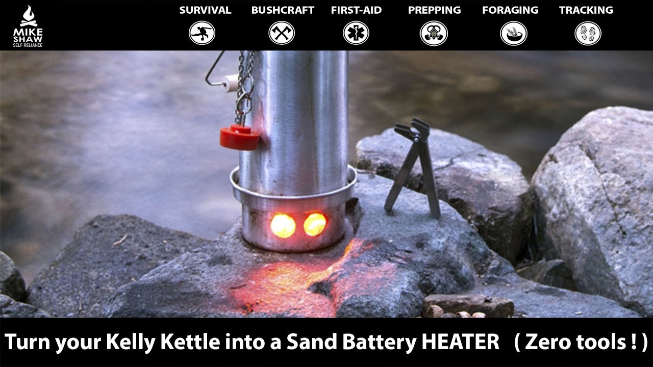#26: Turn your Kelly Kettle into a Sand Battery HEATER ( +5 hour test )