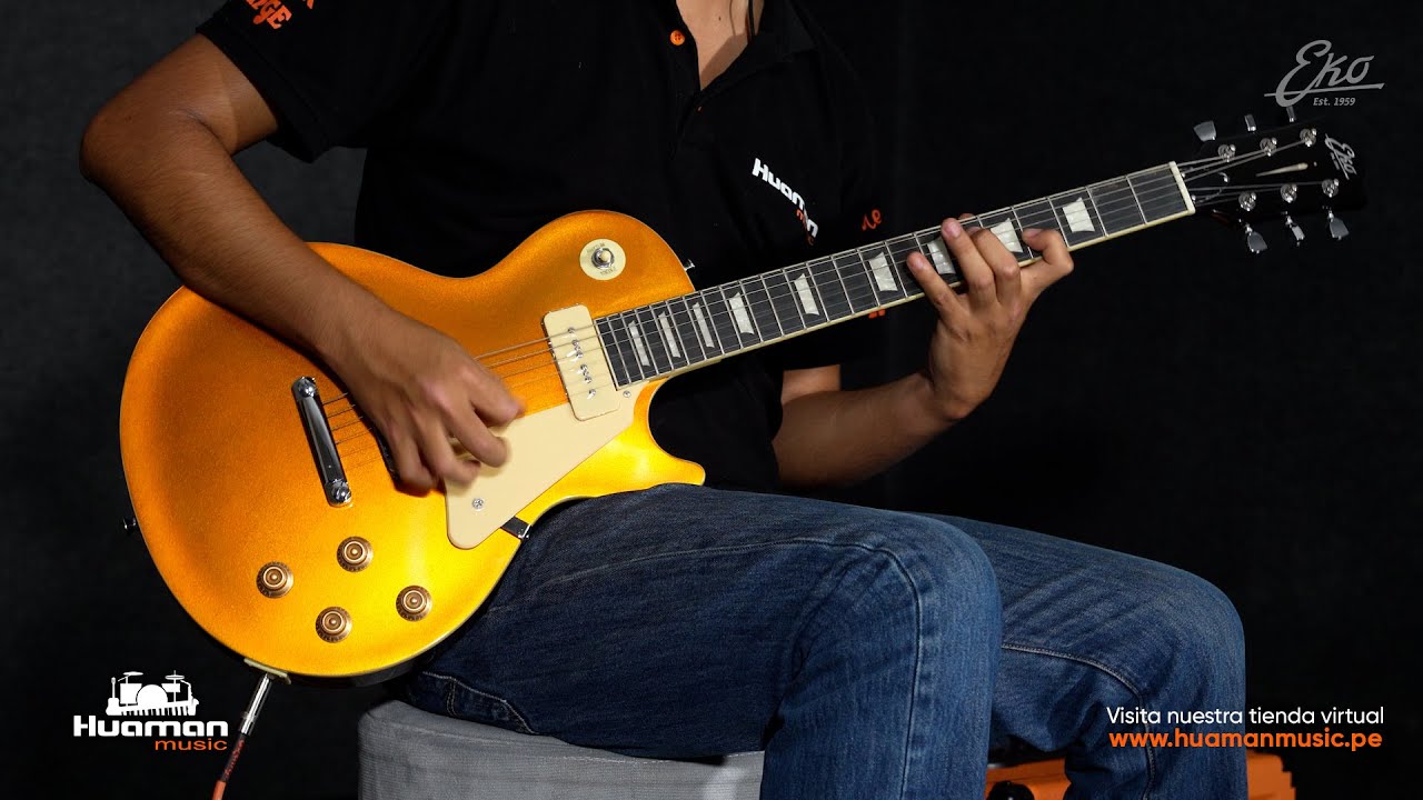 Guitarra Eléctrica Les Paul ''VL-480 GT-V Gold'' | Eko Guitars
