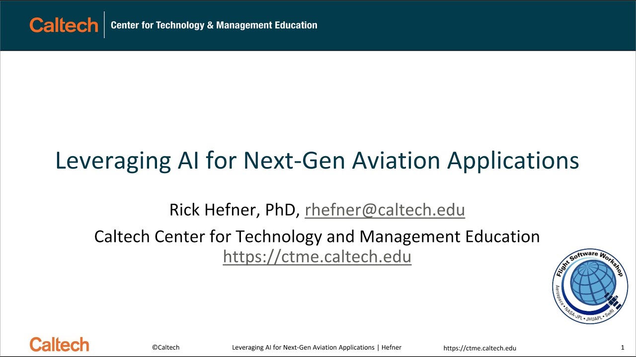 Leveraging AI for Next-Gen Aviation Applications