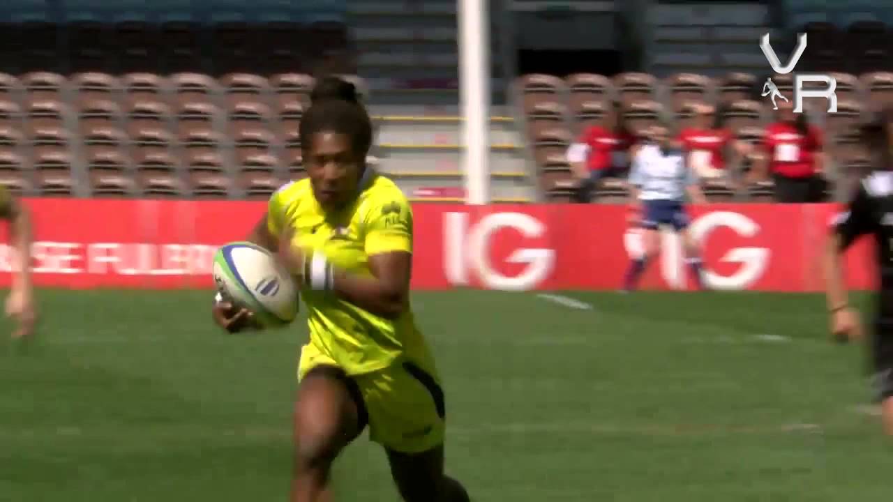 Rio 2016 Motivation: Women's Rugby Hits, Fends, Tries: #London7s 2015 HD
