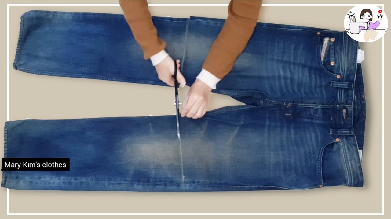 [DIY] Переработка джинсов !! Пожалуйста, попробуйте это. Вы никогда не пожалеете об этом.
