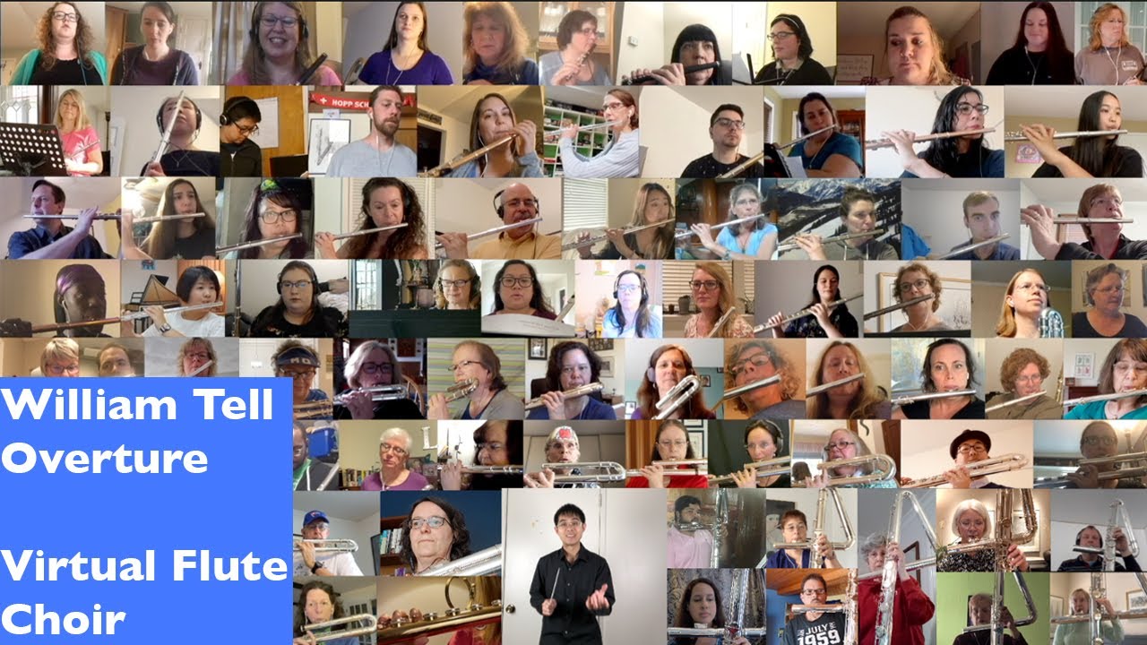 William Tell Overture | Virtual Flute Choir | 85 players from Piccolos to Double Contrabass Flute!