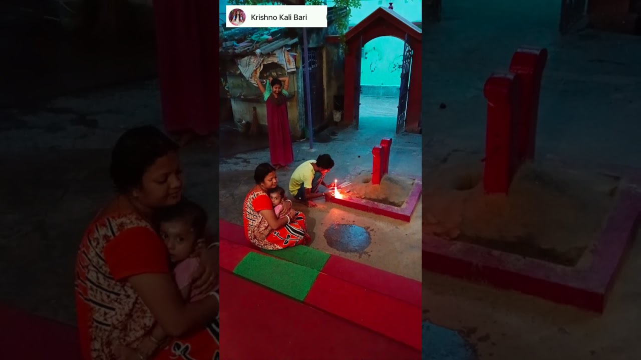 সন্ধ্যা কালীন সেবা ও আরতি শ্রী শ্রী ওলাই চণ্ডী কৃষ্ণ কালী মন্দির