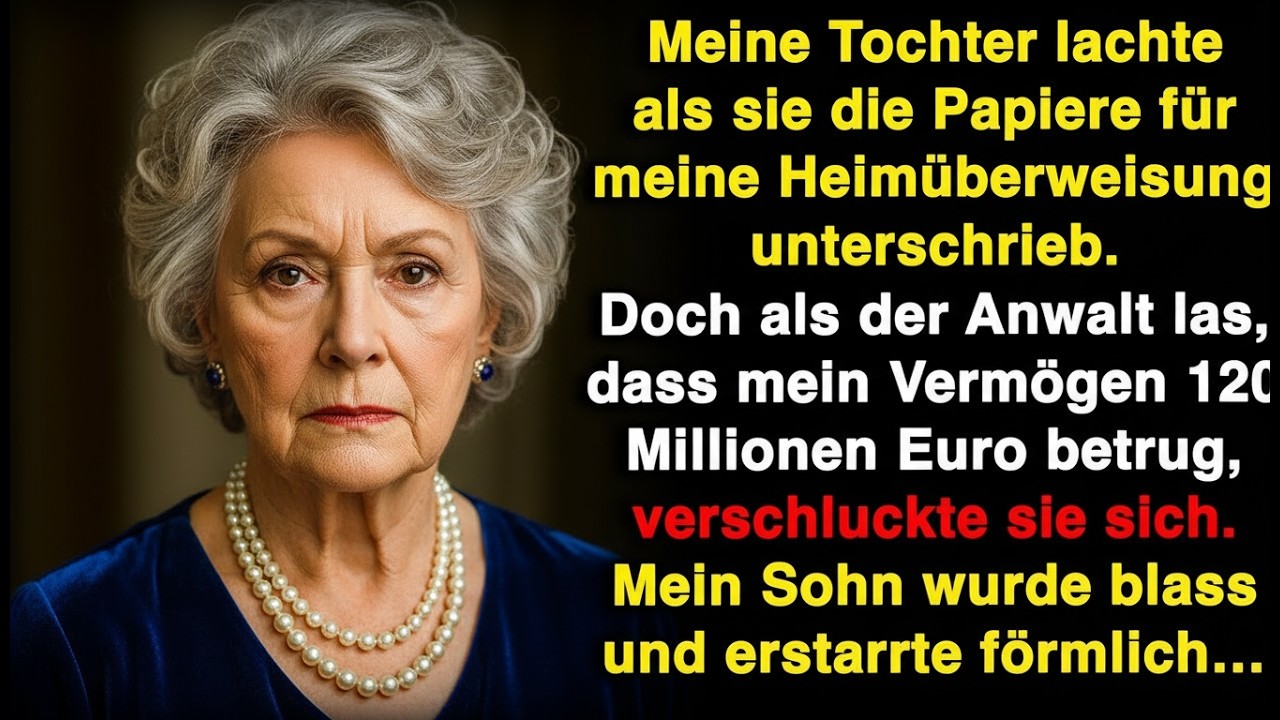 Meine Tochter lachte, als sie meine Überweisung unterschrieb, aber der Anwalt las plötzlich mein Ver