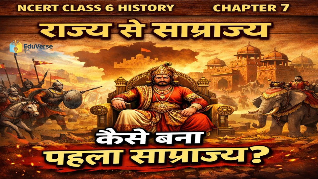 NCERT Class 6 History Chapter 7 | राज्य से साम्राज्य | कैसे बना पहला साम्राज्य? 🤯