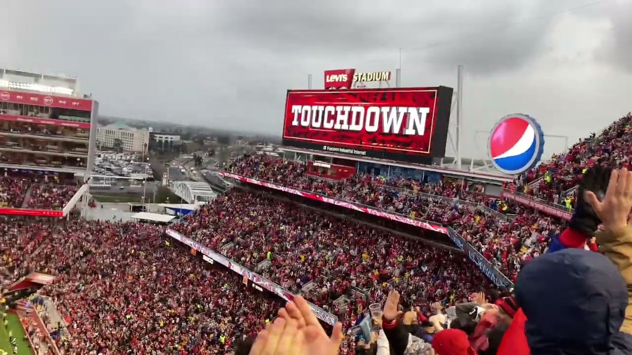 49ers Seahawks 2023 NFC Playoffs | Fan View At Levi’s Stadium | January 14, 2023 #49ers #nflplayoffs