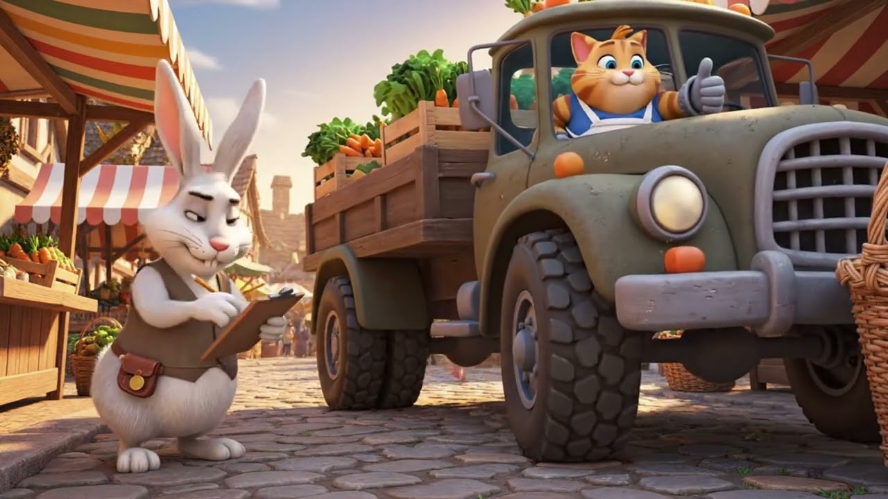 🥬🥕 PART 33 –  Mia and Rex “MARKET DAY ADVENTURE”_ Funny Fat Cat.