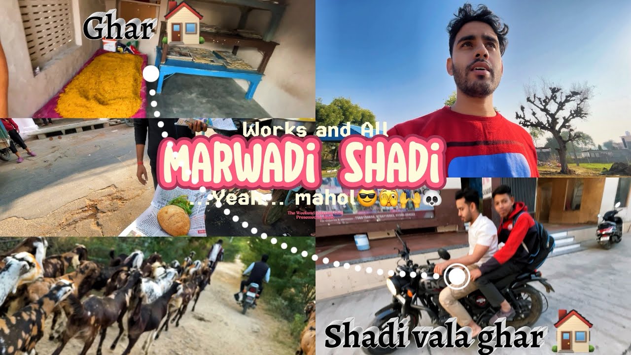 New vlog on मारवाड़ी शादी और काम 🧑‍🏭 