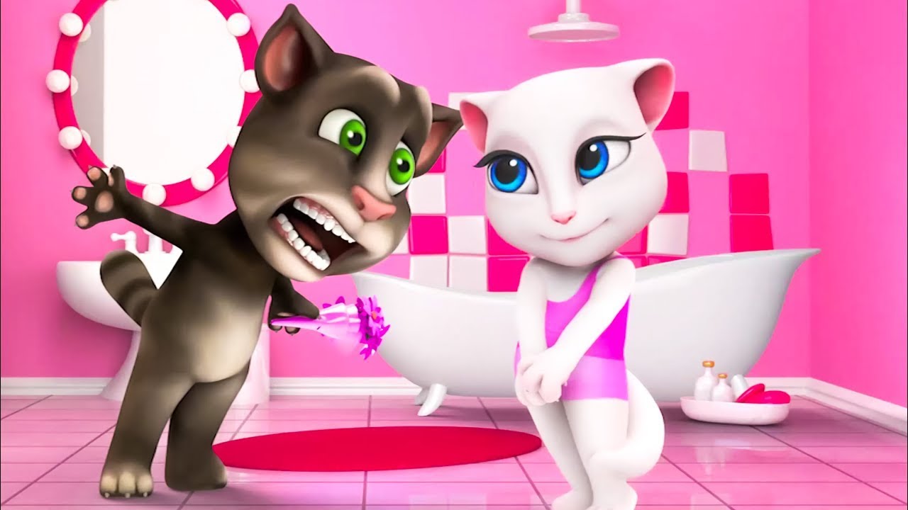 Talking Tom 🐱 Día completo con Angela 💫  Super Toons TV - Mejores dibujos animados