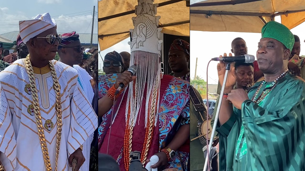 K1 DE ULTIMATE, & OBA ONIBA OF EKUN STORM THE CORONATION OF THE  NEW ALADO OF ADO FABUWAA II