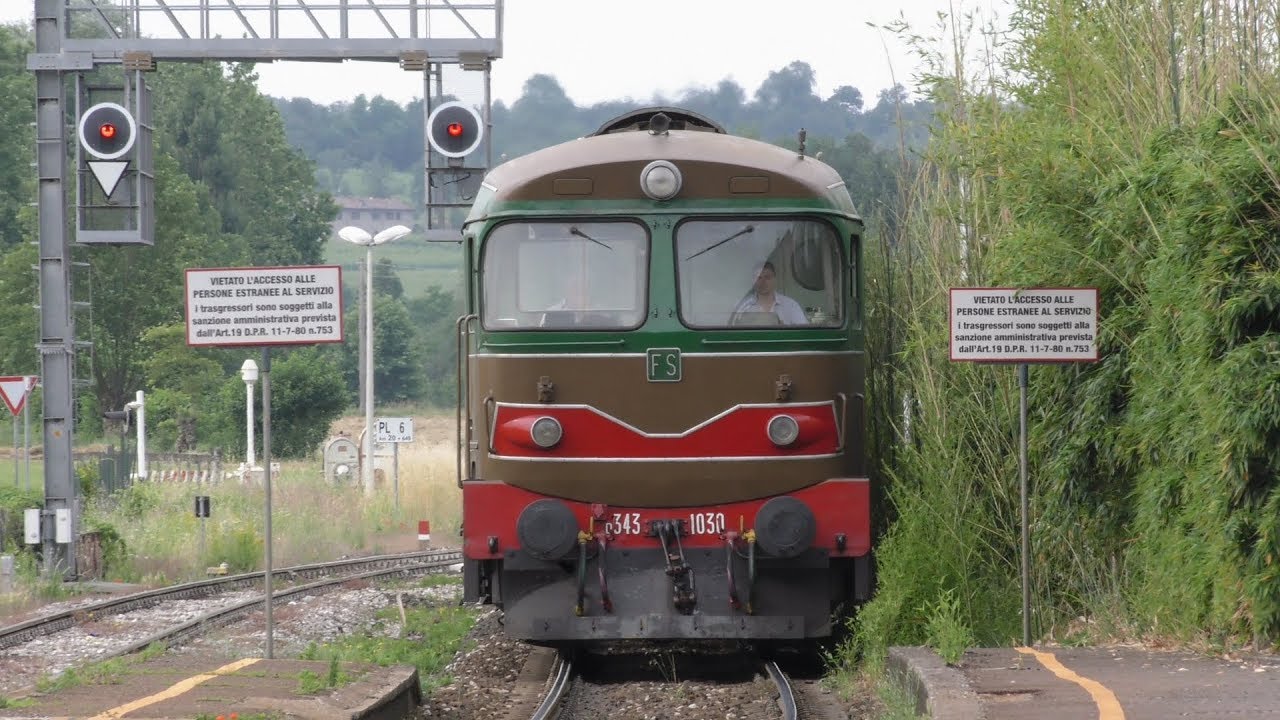 2018-06-03 Il Sebino Express con la locomotiva D 343 1030 - Da Brescia a Pisogne 1/2