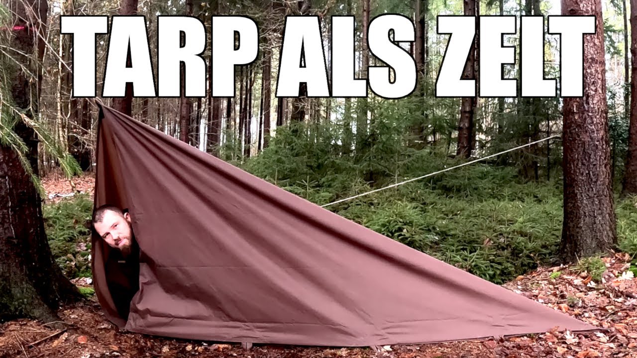 Beste Tarp Tent Aufbauvariante - Tarp als Zelt schnell und einfach gebaut 