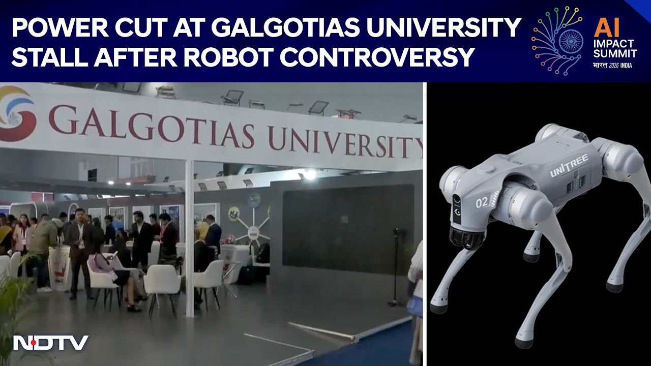 India AI Impact Summit | Power Cut At Galgotias University Stall After Robot Controversy