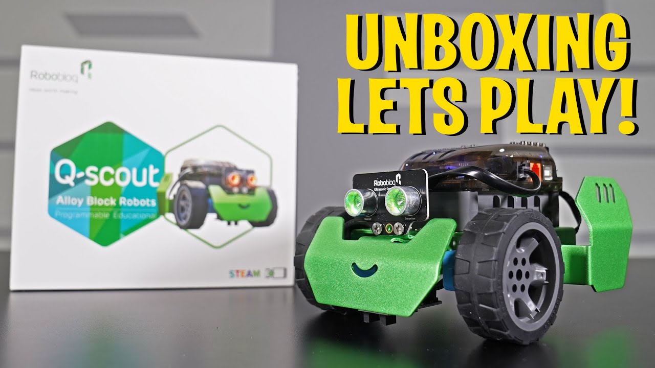 Unboxing & Lets Play! - Q-Scout ROBOT - Modular Kit - by Robobloq -  STEM robotics