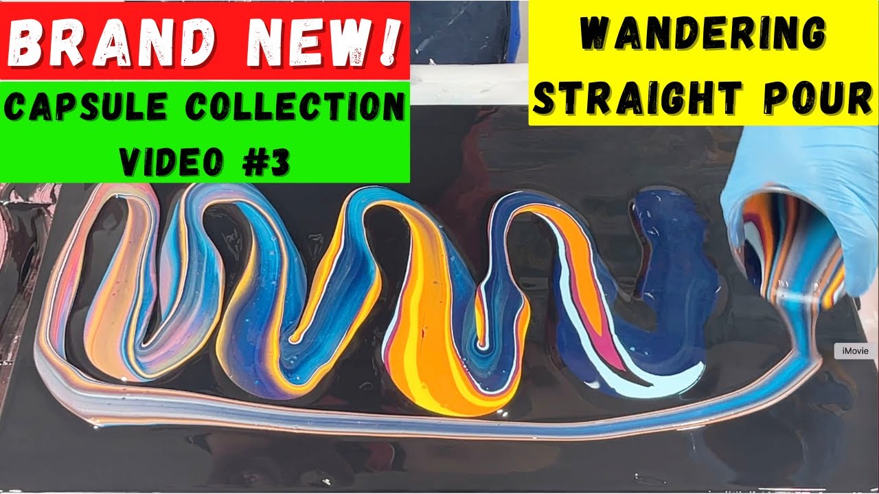 Wandering Ribbon Straight Pour~Capsule Collection Video 3~Acrylic Pouring~114