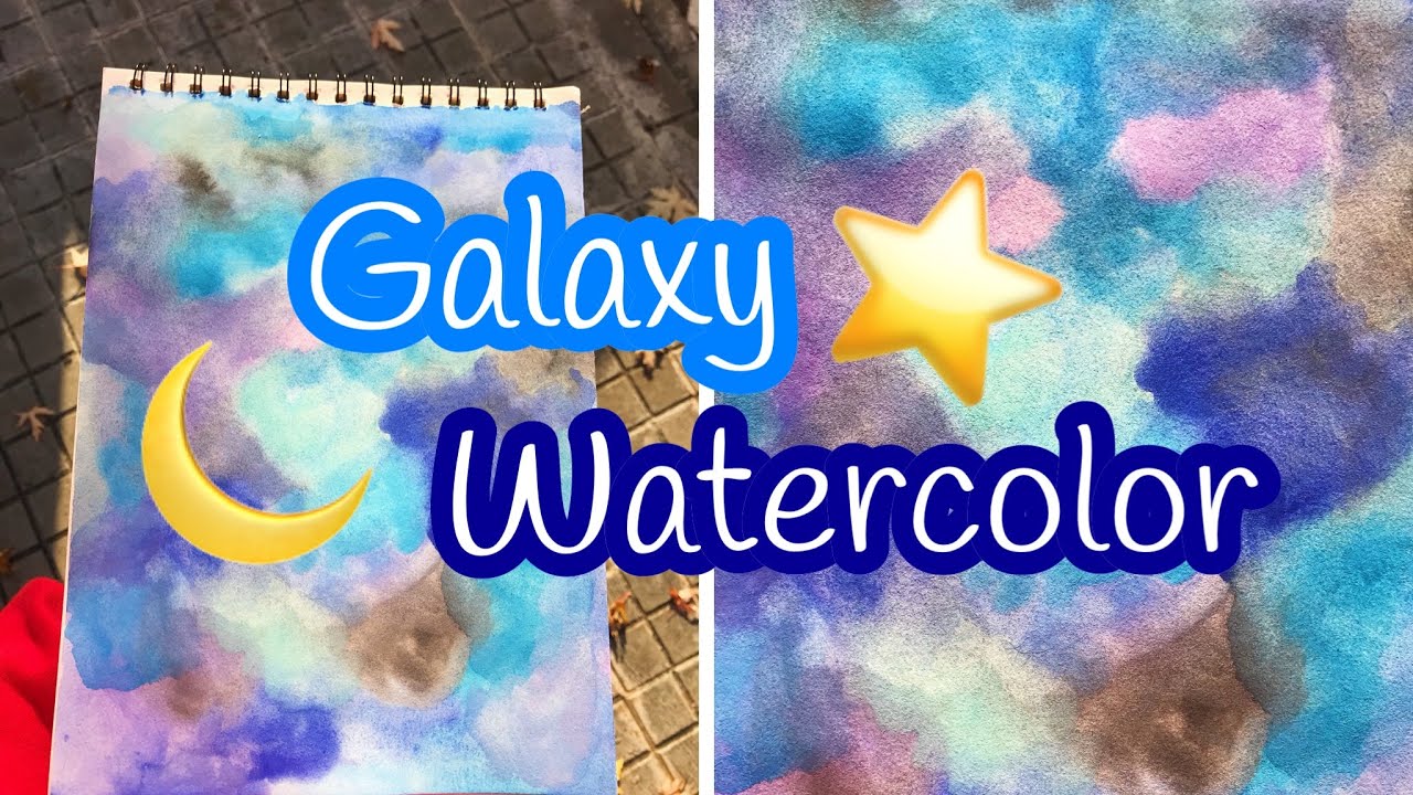 Como hacer un fondo de galaxia con acuarelas | Colorful Mandalas