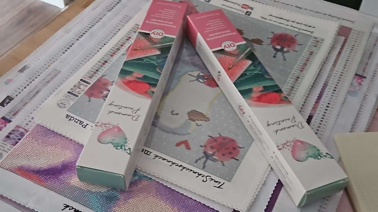 Mein kompletter #Stash aus dem Shop von  #tinischnickschnack #diamondpainting #Sammlung