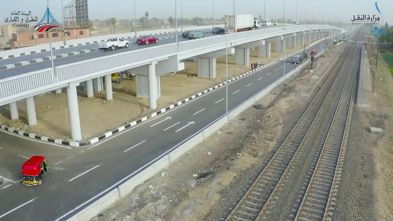 ‫وزارة النقل المصرية   بالفيديو      كوبري طوخ طنبشا والذي تم الاعلان عن تشغيله تجريبياً