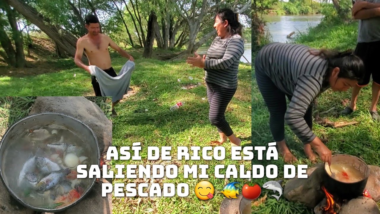 Desnud3 A Mi Espos0😱Para Poder Sacar La Olla D3l Fuego🔥Ya Está El Rico Caldo De P3z 🦈🐠