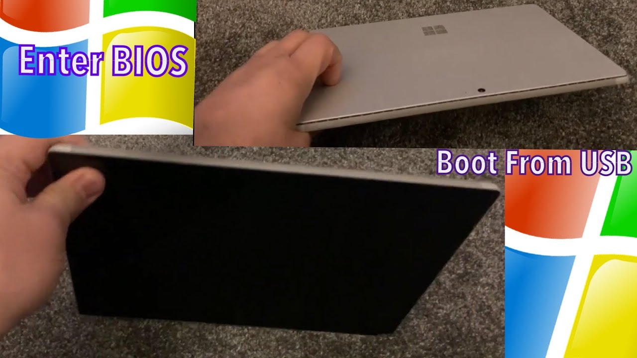 Microsoft Surface Pro 1,2,3,4,5,6,7 ~ Вход в BIOS/UEFI и загрузка с USB