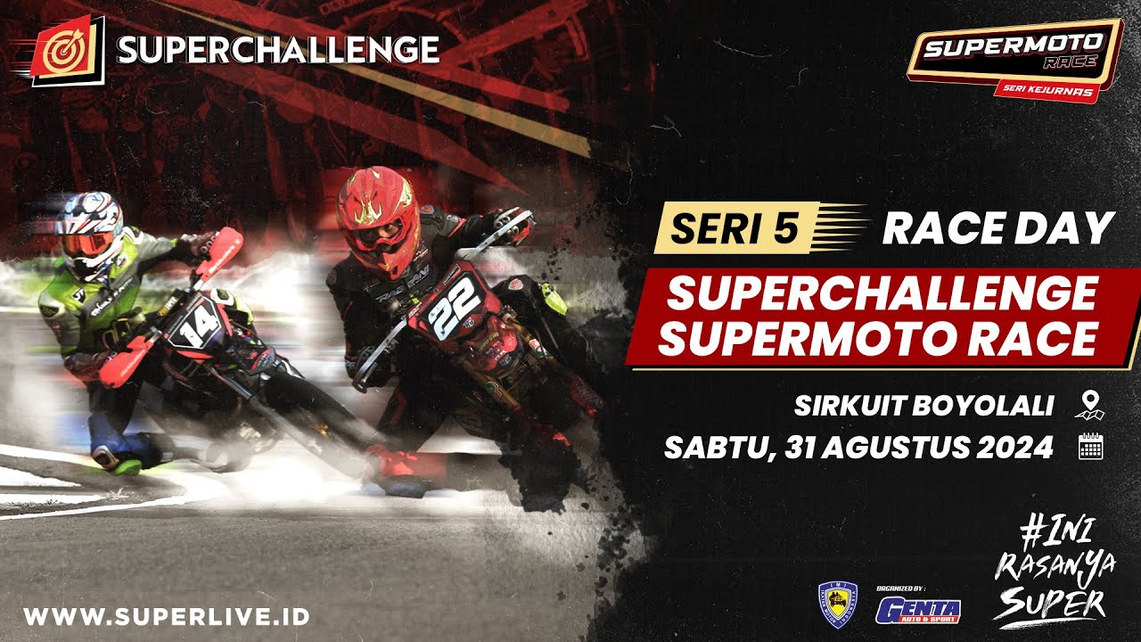 LIVE STREAMING RACE DAY FINAL SUPERCHALLENGE SUPERMOTO RACE 2024 BOYOLALI