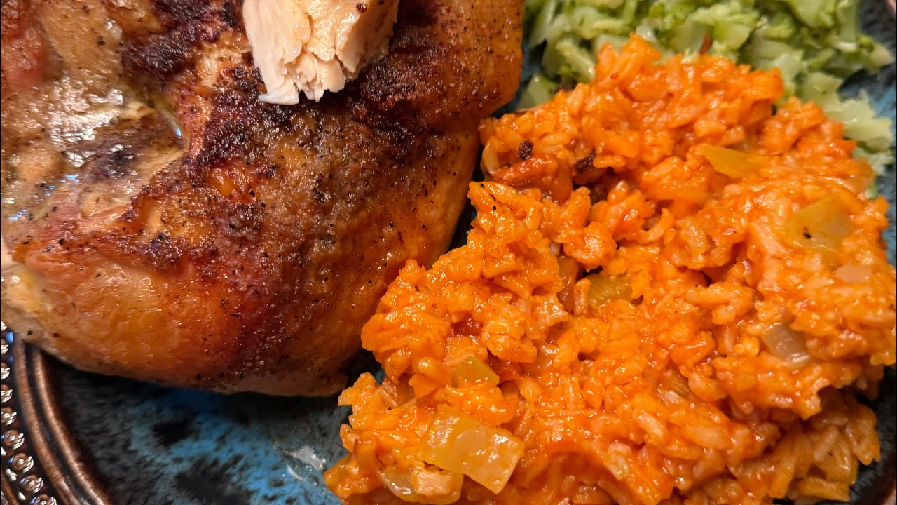 Gullah Geechee Red Rice with Baked Chicken Breast 