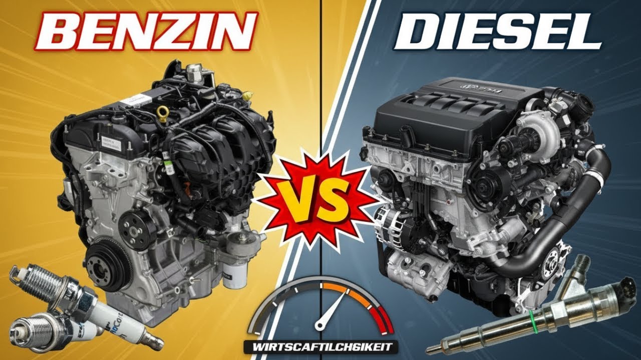 Benzin vs. Diesel Motoren – ein tiefgehender Vergleich mit echten Unterschieden