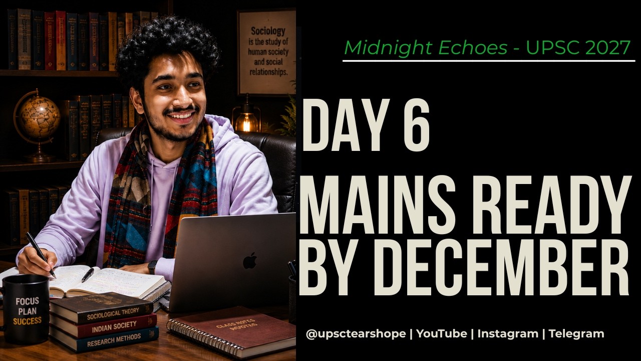 DAY 6 | Mains Ready by December | UPSC 2027