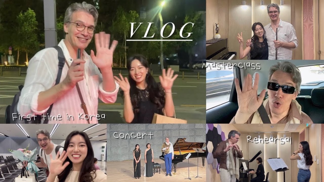 eng)프라이부르크 음대 교수 마리오 드디어 한국에 오다🇰🇷 Video for Mario💕 내한공연, 마스터클래스, 올댓플루트, 서울대학교🎶