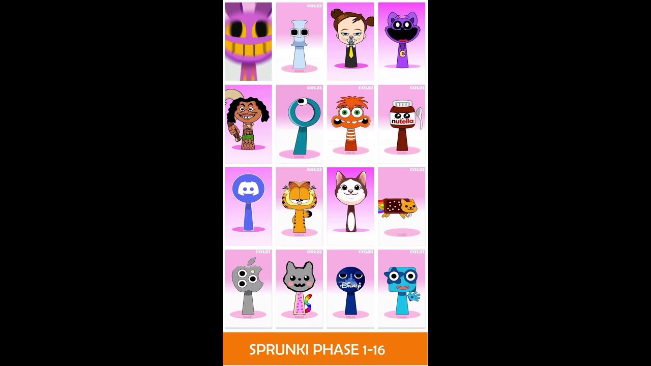 🛑My Sprunki OC ALL Phases Incredibox Compilation COMPLETE in real ❤️ #incredibox #sprunkioc