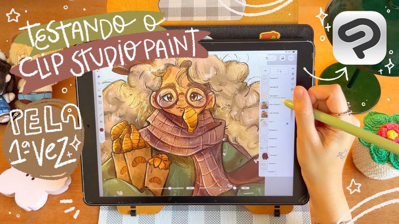 👩🏻‍🎨✍🏻 testando o Clip Studio Paint pela primeira vez! 🤎 AMEI!