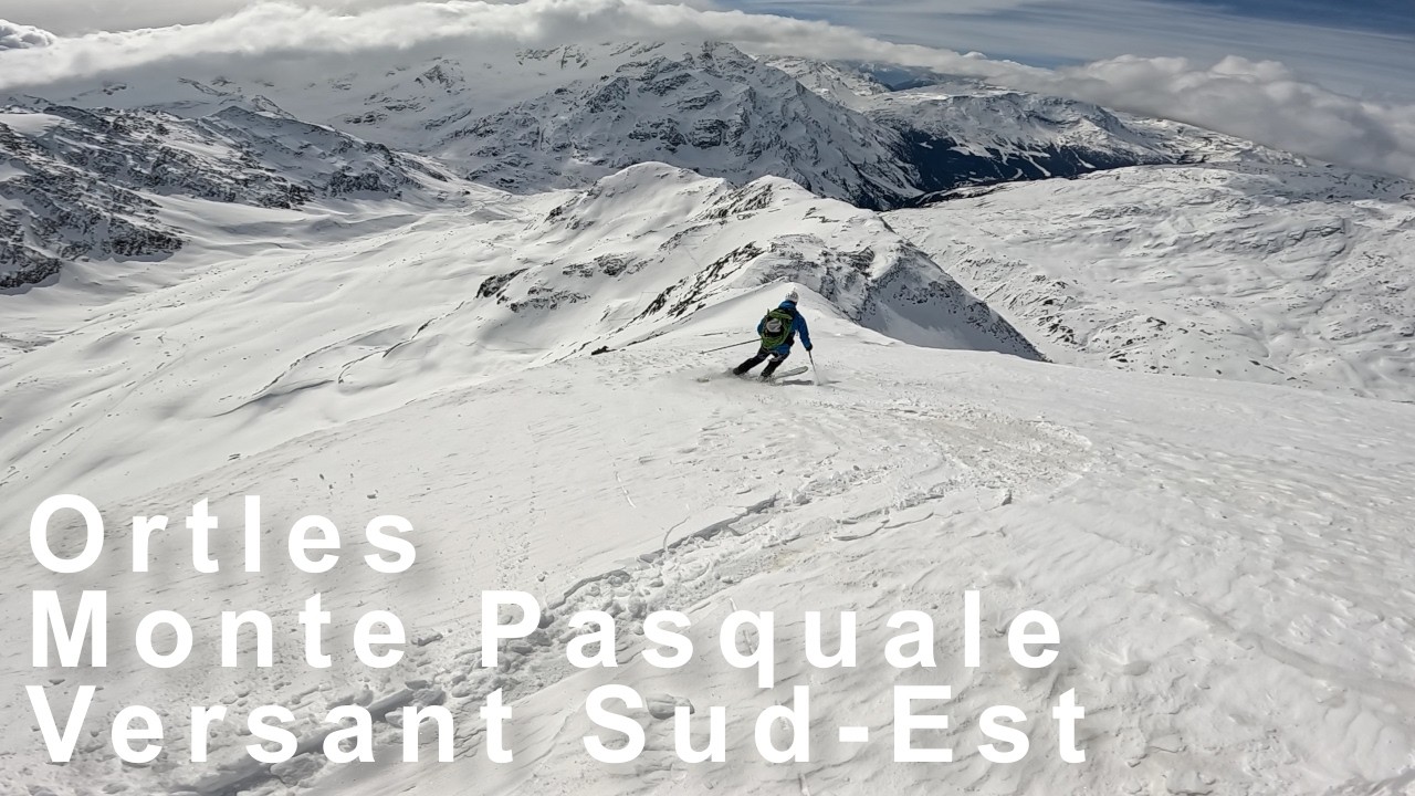 Monte Pasquale En boucle Versant Sud-Est Refuge Branca Ortles Italie Ski de randonnée montagne
