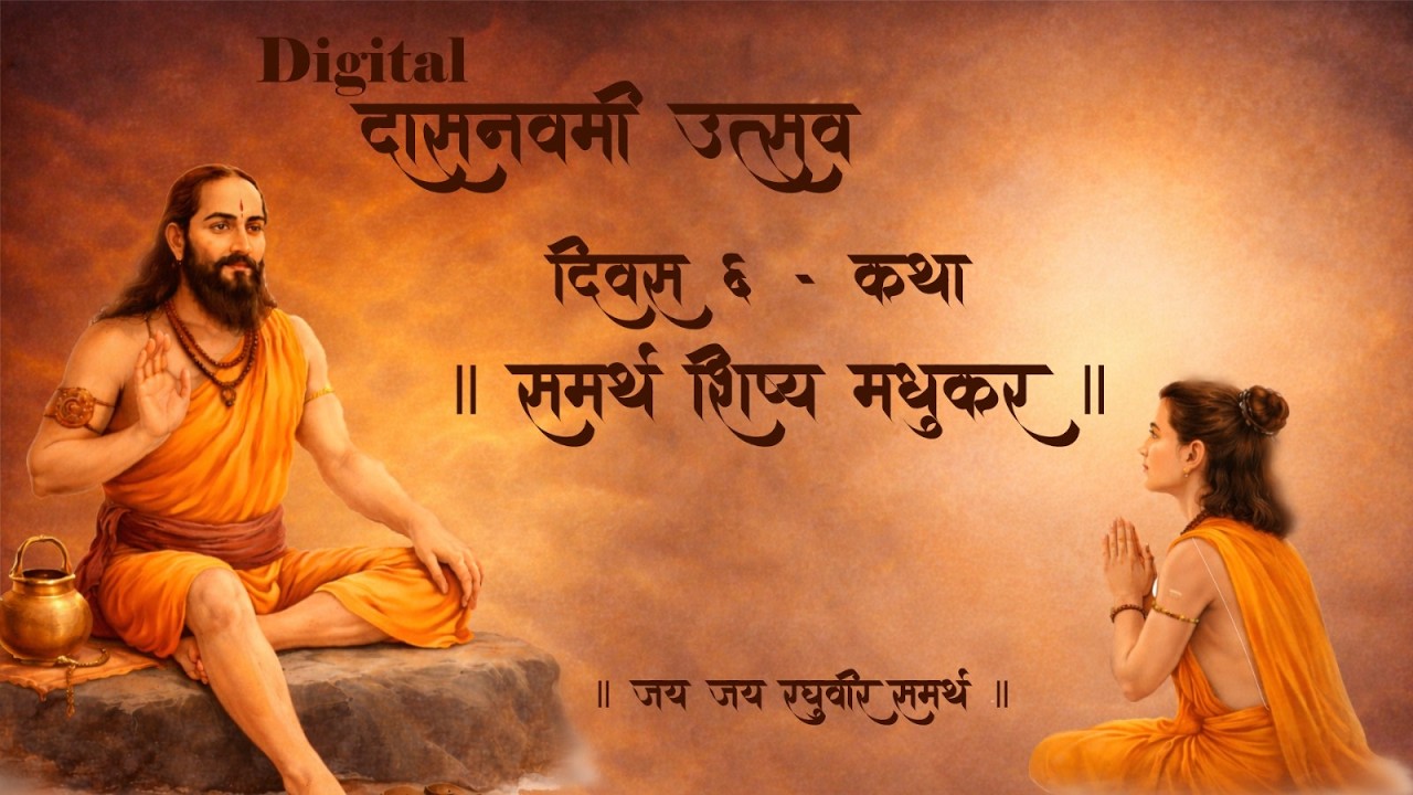 Digital दासनवमी उत्सव | दिवस - ६ , कथा - समर्थ शिष्य मधुकर | स. भ. सौ रसिकाताई ताम्हनकर