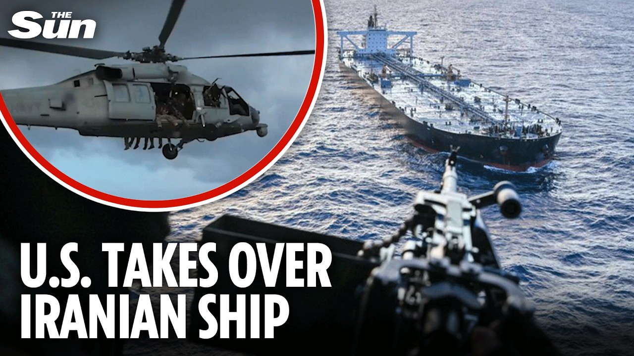US forces board sanctioned Iranian oil tanker - and take control