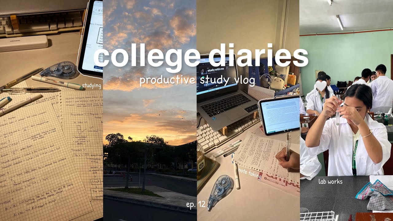 COLLEGE DIARIES 🧪| productive study vlog, a busy week, lab activities