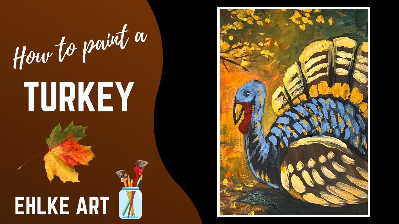 Paint an AUTUMN TURKEY in Gouache