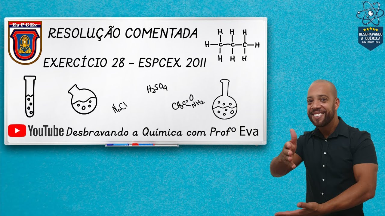 Resolução Comentada - Questão 28 EsPCEx 2011 - Estequiometria | Prof. Eva - Química