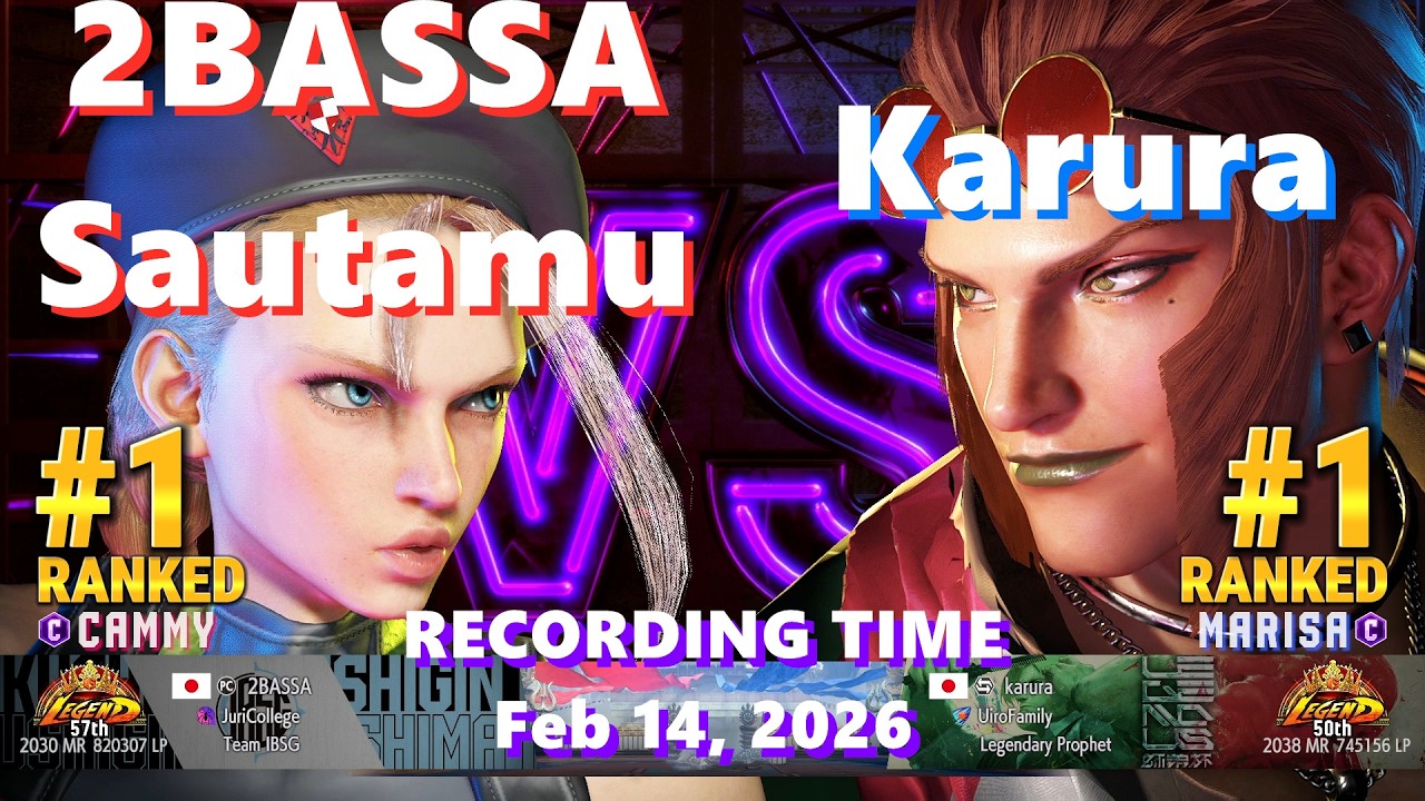 SF6⚡2BASSA (#1 Ranked Cammy)&Sautamu (Legend Cammy) vs Karura (#1 Ranked Marisa)⚡High Level Gameplay