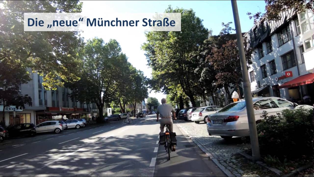 Die Münchner Straße in Dachau