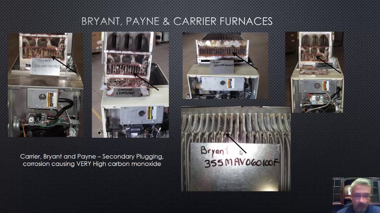 Carrier, Payne or Bryant Heat Exchanger Failure