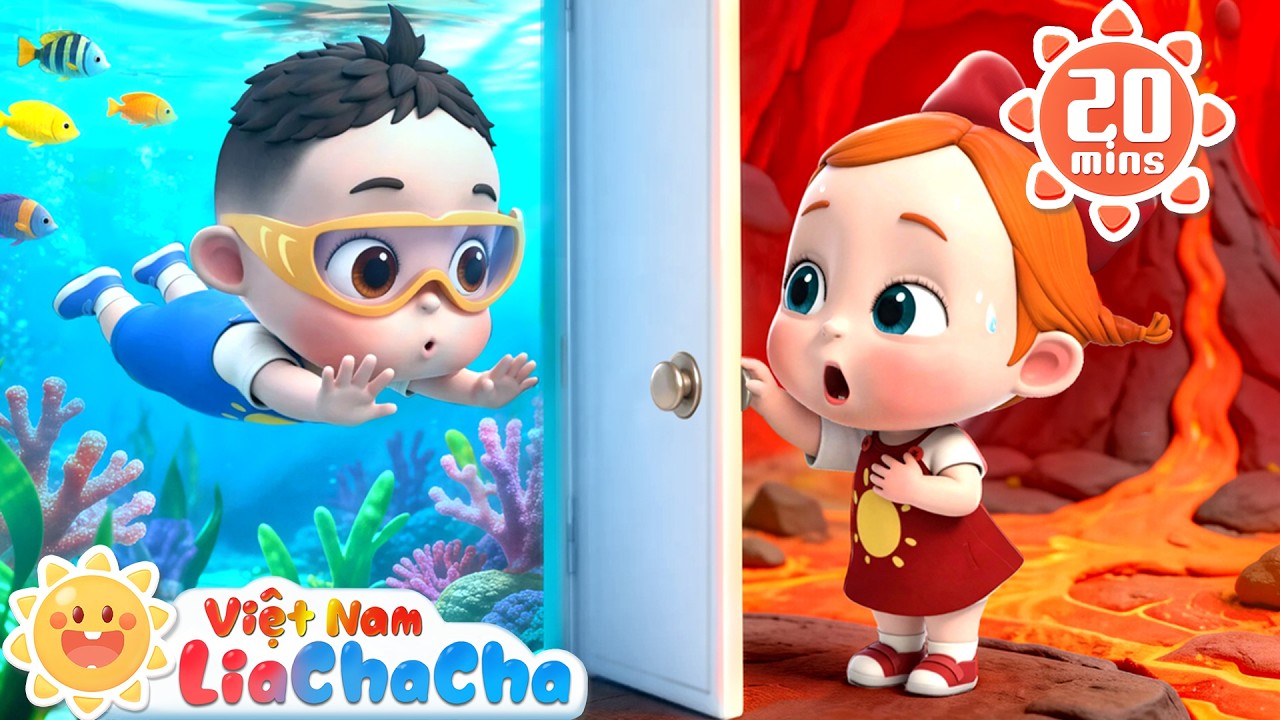 Thử thách thoát khỏi phòng sắc màu | Nóng và lạnh | LiaChaCha - Ca Nhạc Thiếu Nhi Việt Nam