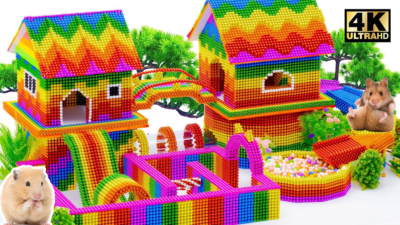 How To Build An Attractive, Fun Playground For Pet From LEGO, Magnetic Balls