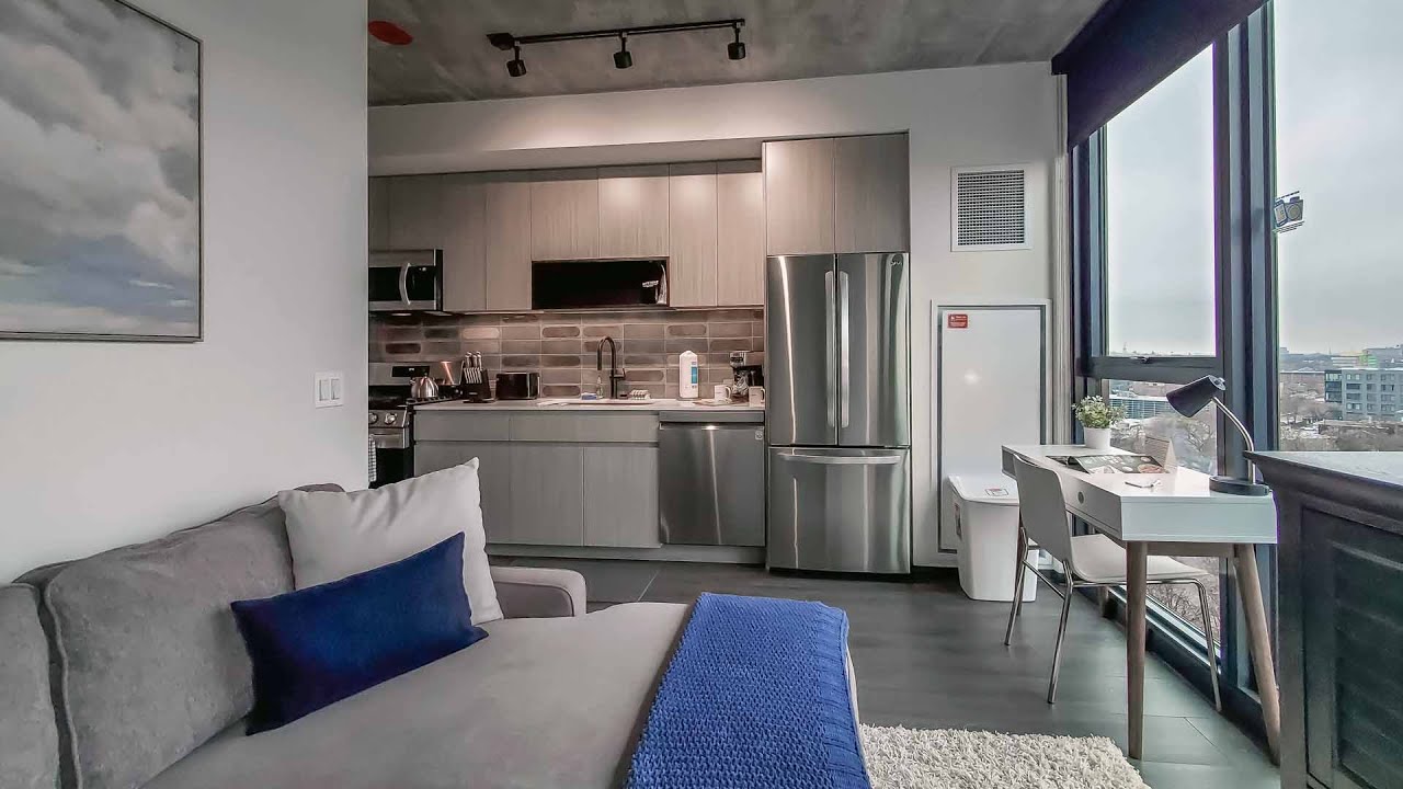 A furnished West Loop alcove studio #905 at Evo Union Park