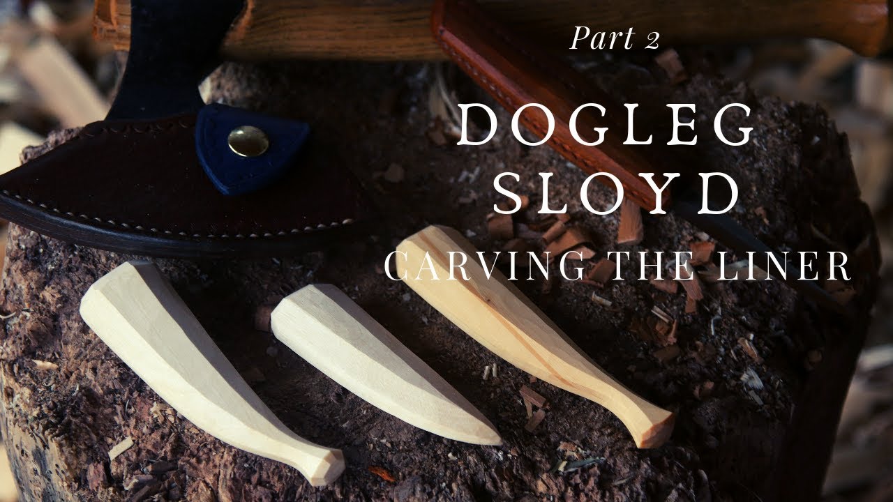 Carving A Wooden Liner for Your Slojd Knife - Axe and Knife Only - Part 2
