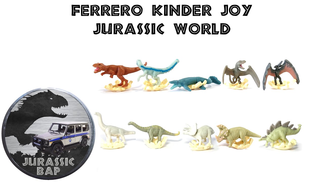 Review: 2021 Ferrero Kinder Joy Jurassic World Complete Toy Collection