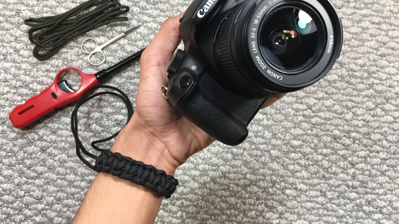 EASY DIY! How to make a camera wrist strap with PARACORD