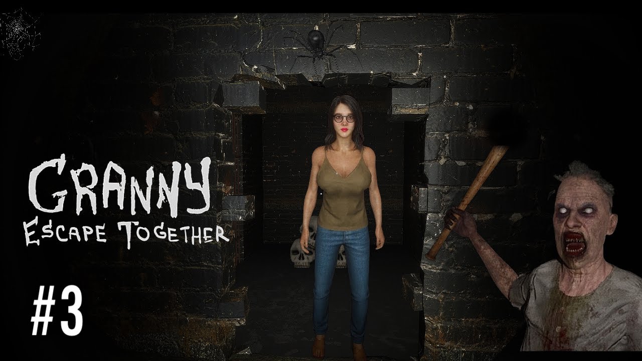 [ granny escape together ] horror game speed run - ending full gameplay #granny #horror #games #3