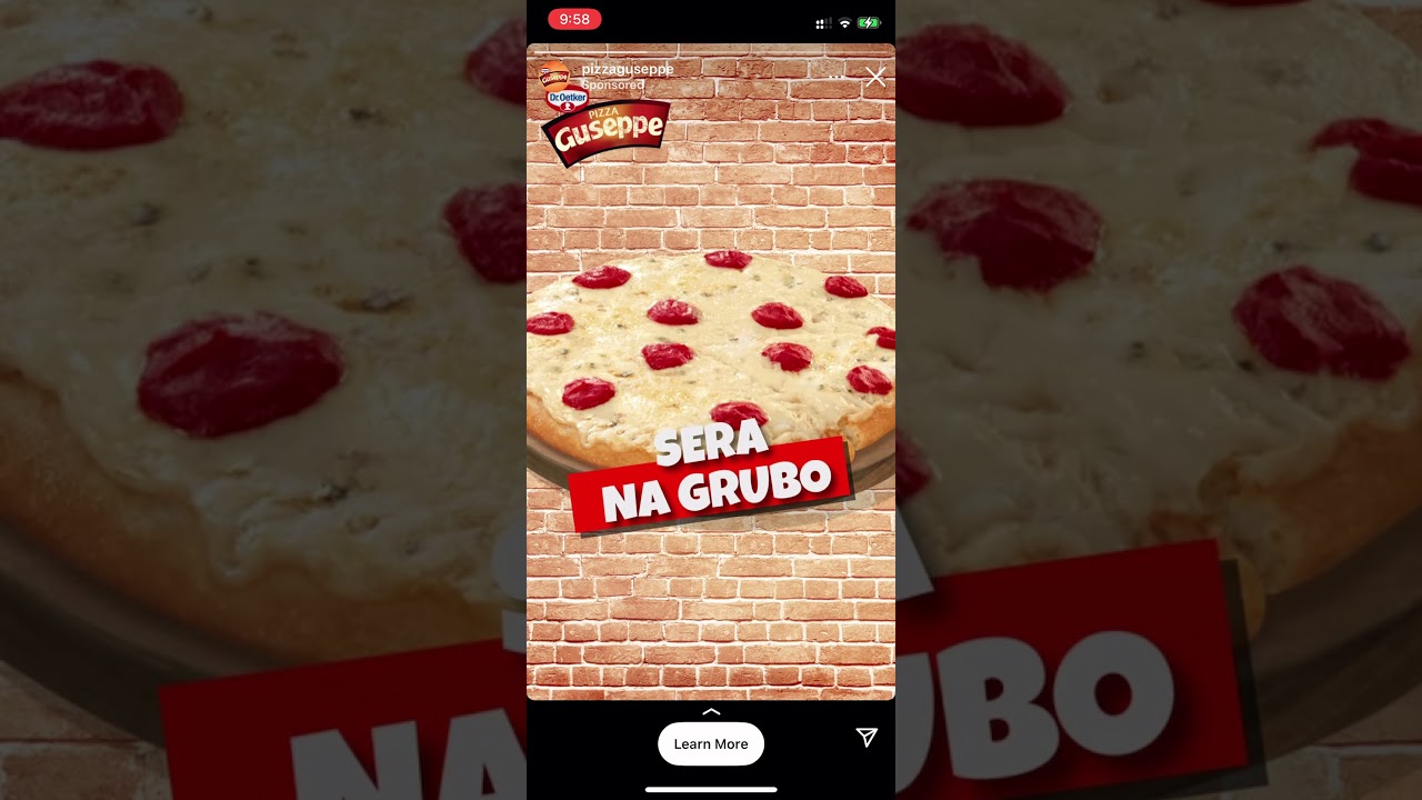 Pizza Guseppe #NaGrubo Dr.Oetker Polska | #Ad Campaign 2021 Instastories